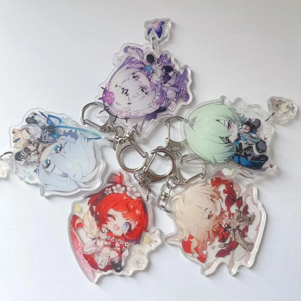 Cute Game Honkai Star Rail Cosplay Acrylic Keychain Accessories Pendant Key Chain Rings For Backpacks Fans Gifts