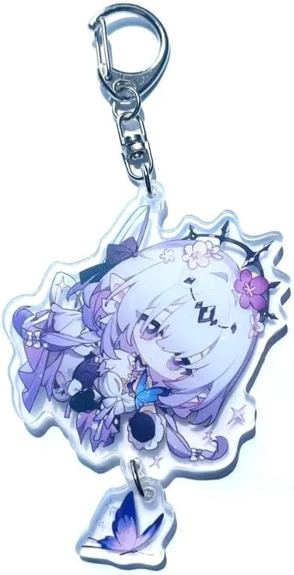 Cute Game Honkai Star Rail Cosplay Acrylic Keychain Accessories Pendant Key Chain Rings For Backpacks Fans Gifts