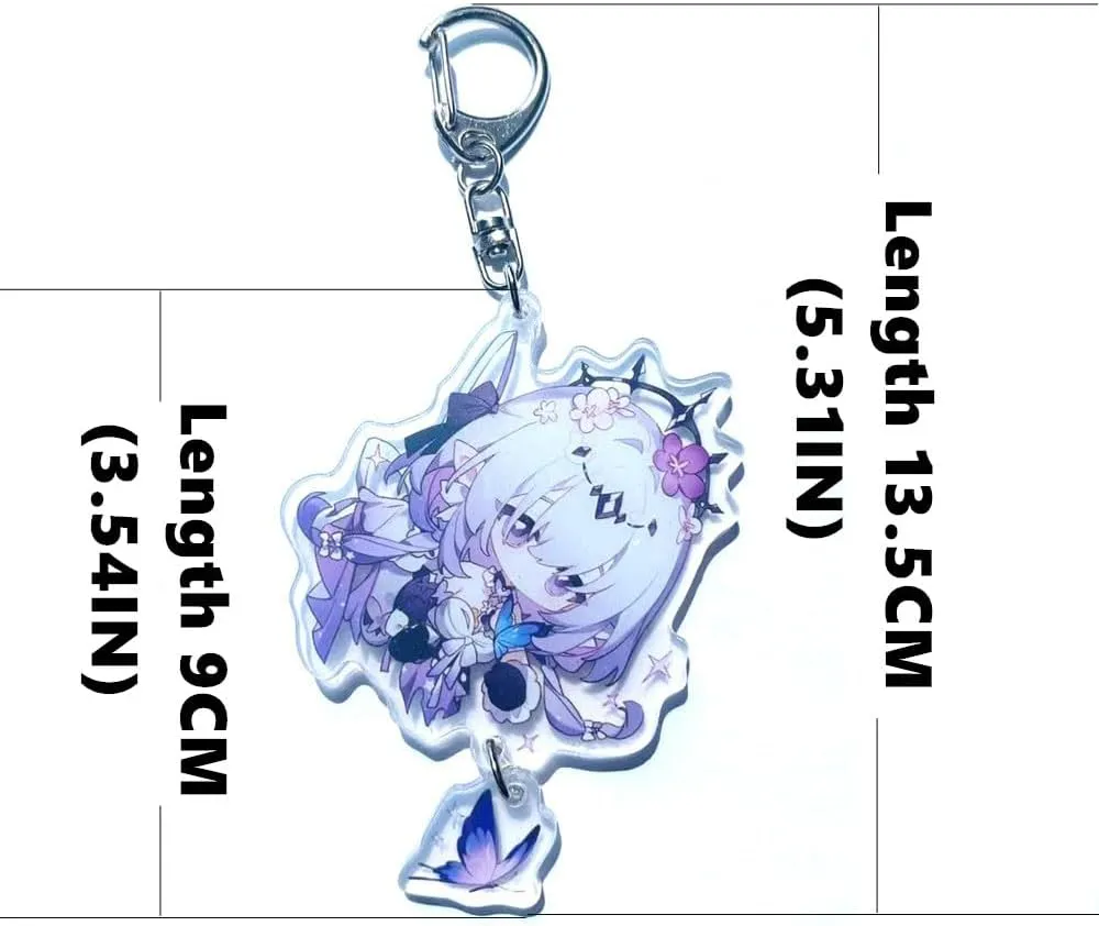 Cute Game Honkai Star Rail Cosplay Acrylic Keychain Accessories Pendant Key Chain Rings For Backpacks Fans Gifts
