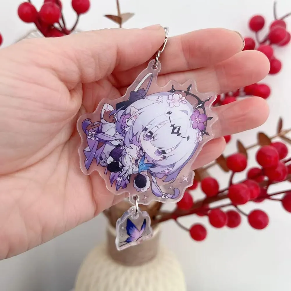 Cute Game Honkai Star Rail Cosplay Acrylic Keychain Accessories Pendant Key Chain Rings For Backpacks Fans Gifts