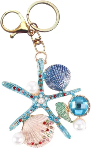 Cute Keychain,Lovely Rhinestone Silicone Key Decoration for Women,Sparkling Keyring Crystal Purse Pendant,Gift to Friends
