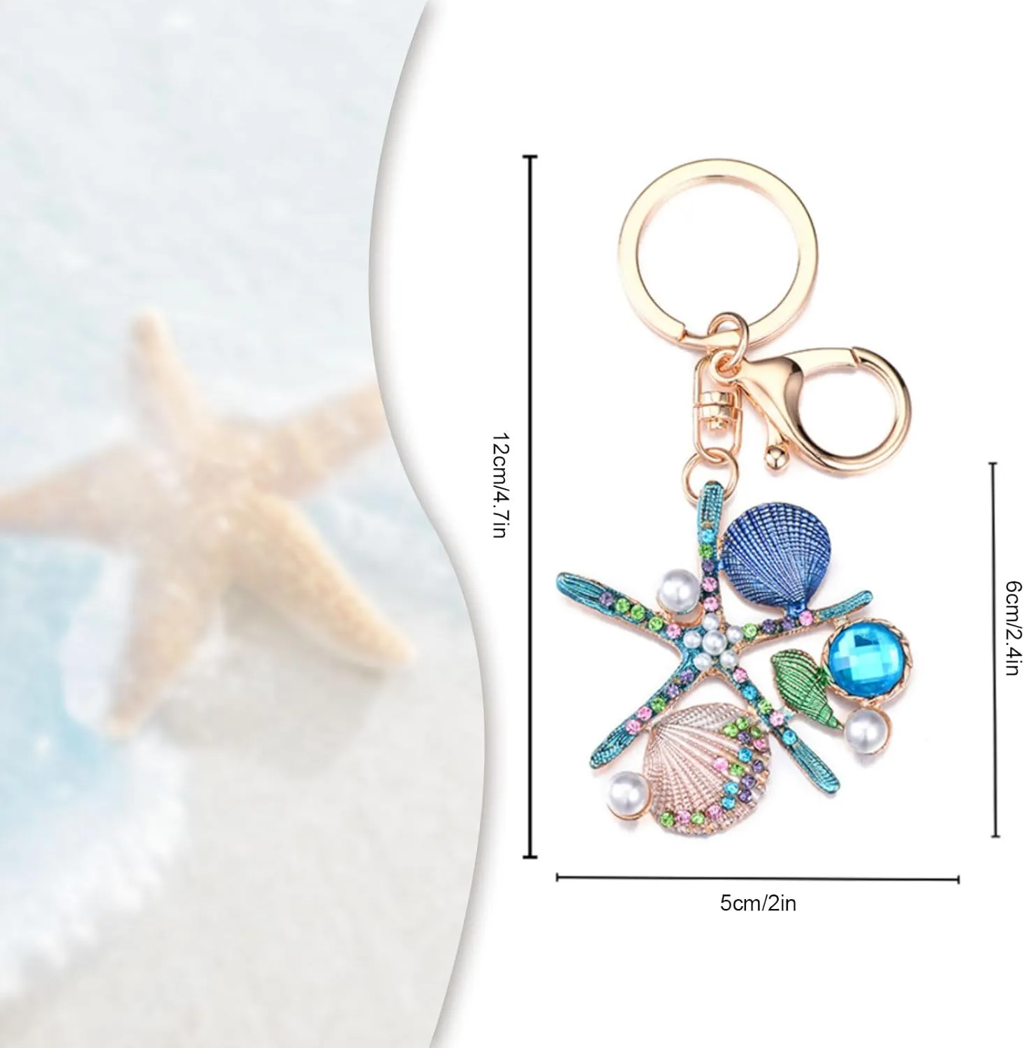 Cute Keychain,Lovely Rhinestone Silicone Key Decoration for Women,Sparkling Keyring Crystal Purse Pendant,Gift to Friends