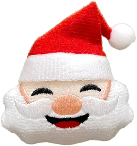 Cute Plush Santa Claus Christmas Decoration Brooch Lapel Pins for Women Teen Girls Dainty Ornament Fabric Brooch Shirt Sweater Hat Bag Clothes Accessory Party Holiday Xmas Gift Daughter Bff