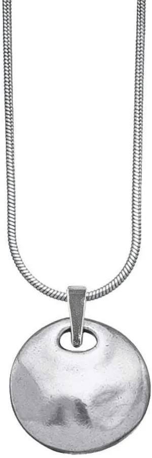 DANFORTH  'Serenity' Necklace | Sterling Silver Chain With Pewter Pendant | 18 Inches Long & 3/4 Inch Handmade Pewter Charm | Made in USA