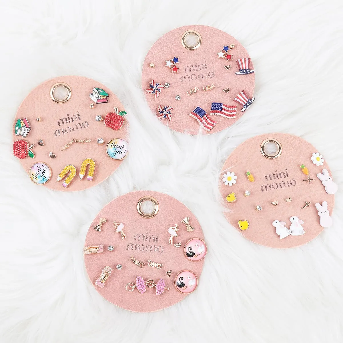 Earring Set for Women Multipack - Stud Earrings Cute Assorted Multi Pairs Gift for Mothers Day Valentines Jewelry