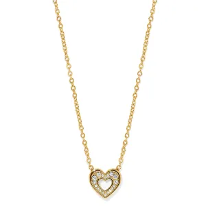 Enchanting Heart Gold Necklace