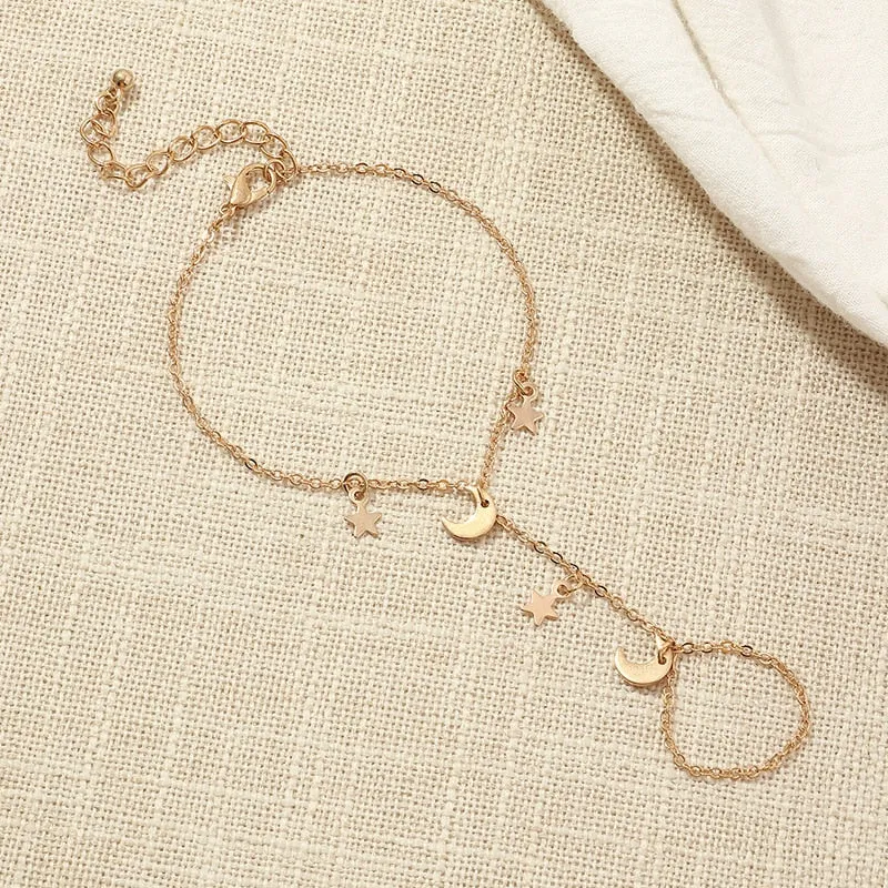 Fashion Simple Double Finger Star Bracelet Bracelet