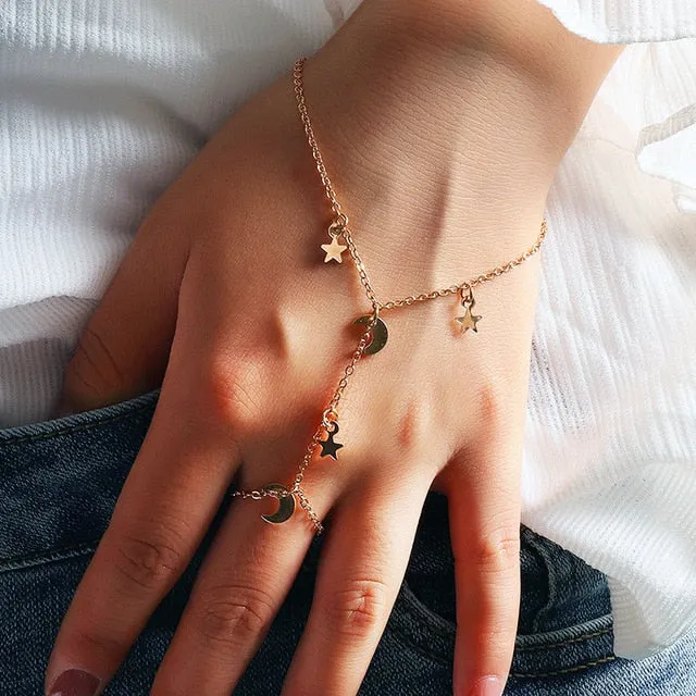 Fashion Simple Double Finger Star Bracelet Bracelet