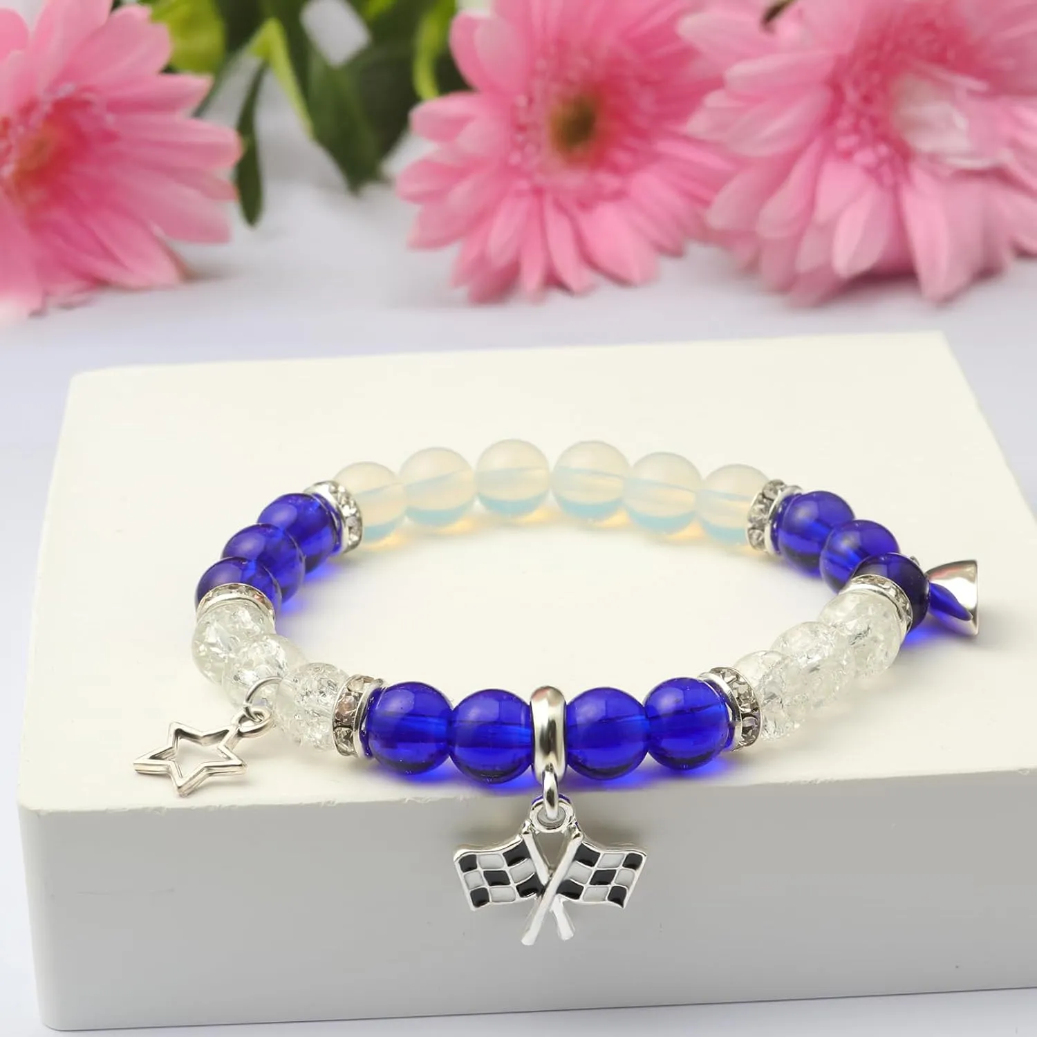 Fast Furious Movie Bracelets For Couples,Valentines Day Gifts For Her/Him,Matching Heart Charm Bracelets Gifts For Best Friend,Friendship Jewelry To Sister BestieLong Distance Gift For Bf Gf