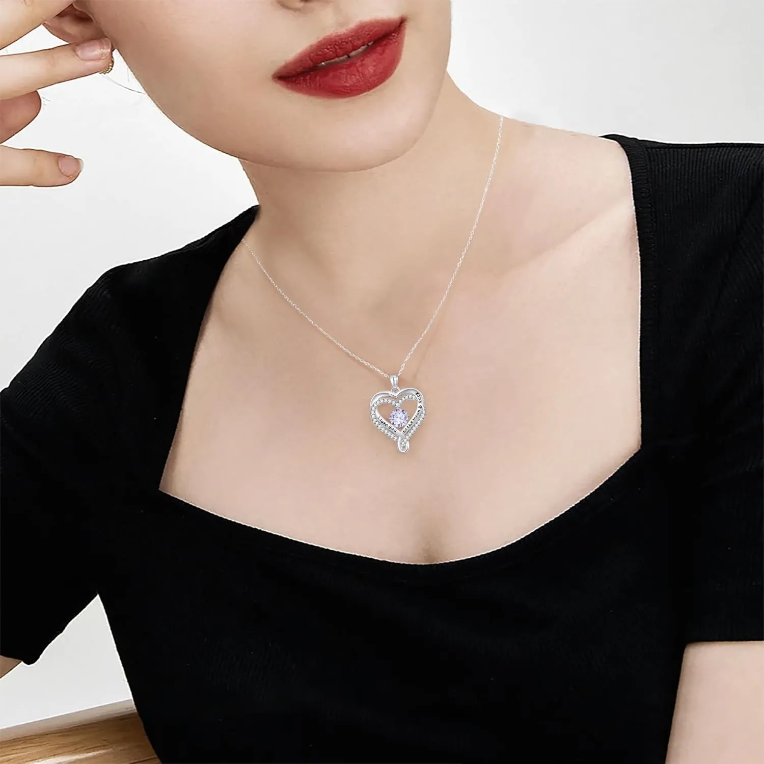   for Women    for Her S925 Sterling Silver Necklace Birthday Valentines Day Gifts for Women Gifts for Mom Wife Daughter Dainty Women Jewelry