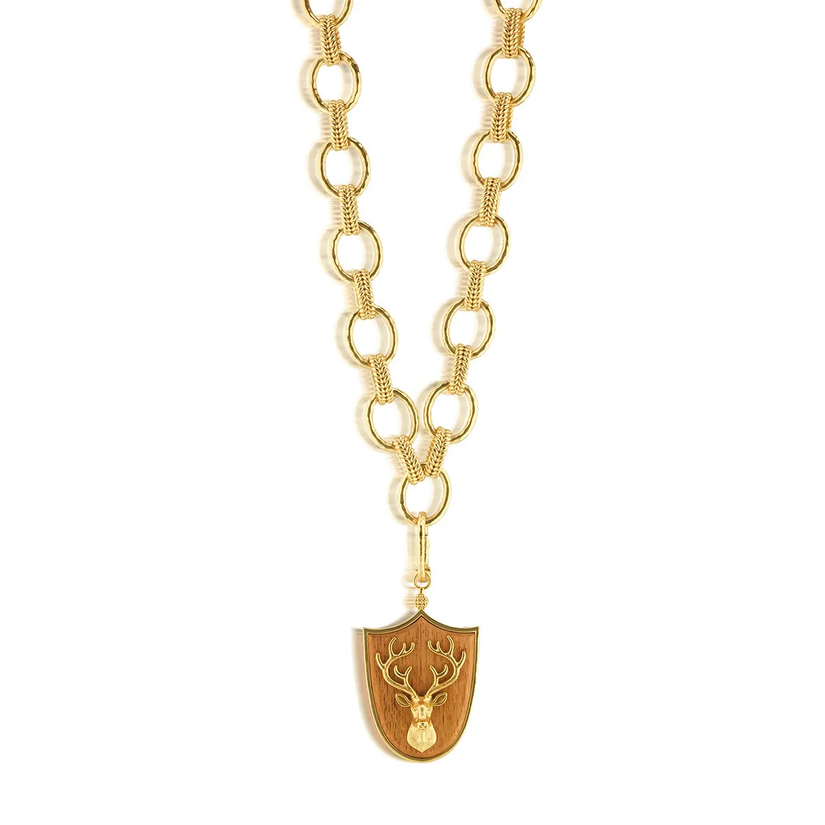 Forest Walk Stag Pendant - Teak
