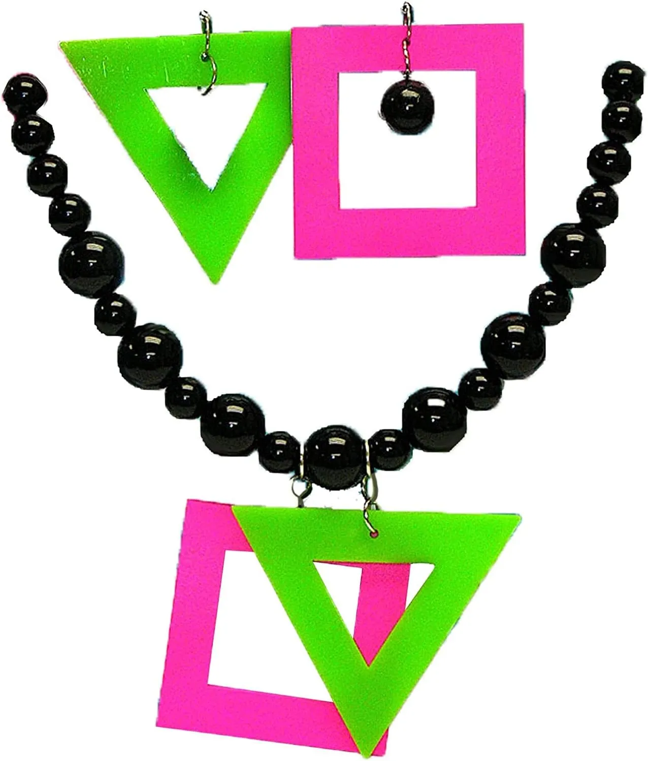 Forum Women's Neon Earrings and Necklace Set
