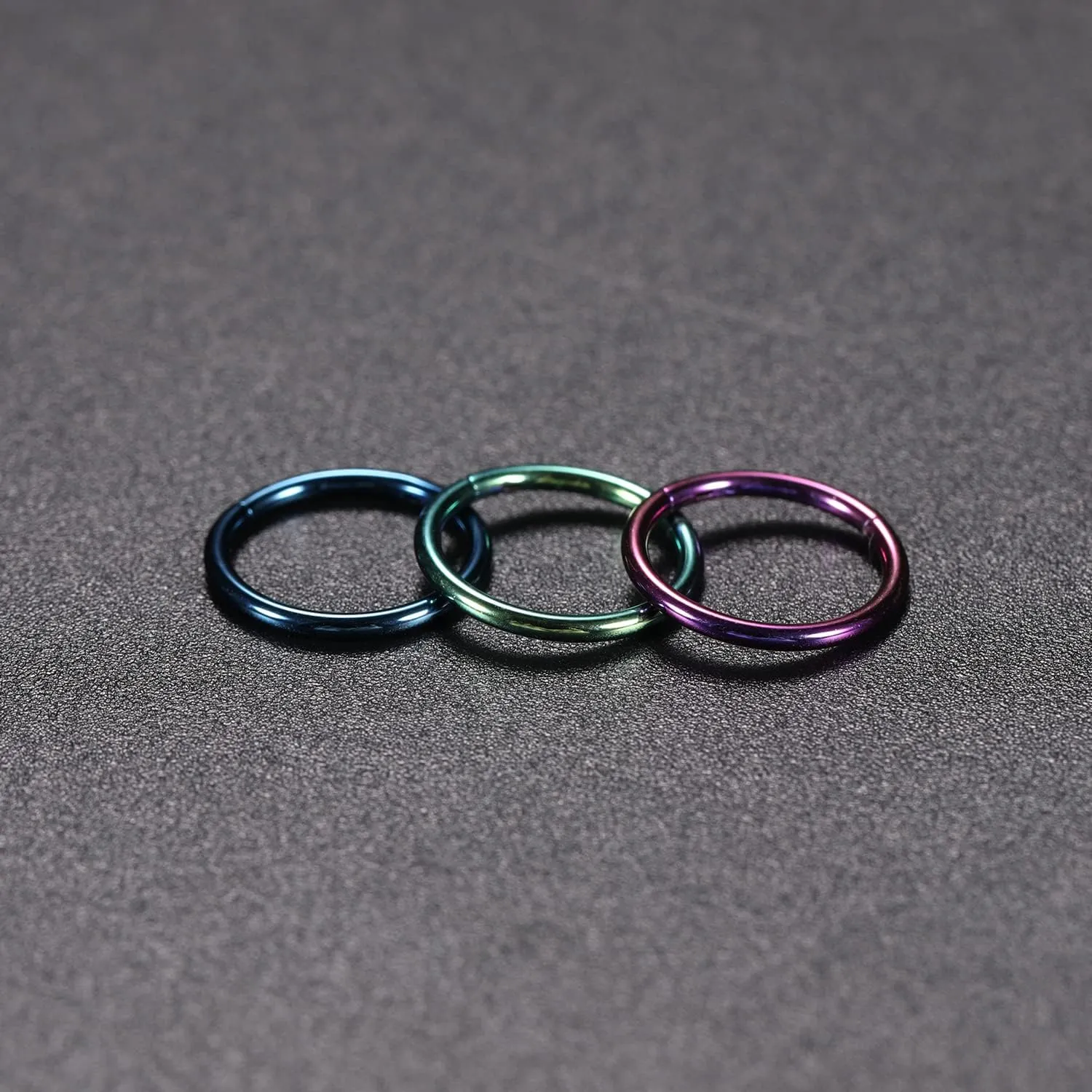 GAGABODY 2 Pcs Nose Rings 20G 18G 16G 14G 12G 10G 8G Surgical Steel Piercing Rings for Nose Septum Cartilage Helix Tragus Conch Rook Daith Lobe from 5mm to 16mm Seamless Hoop Unisex Hinged Earrings