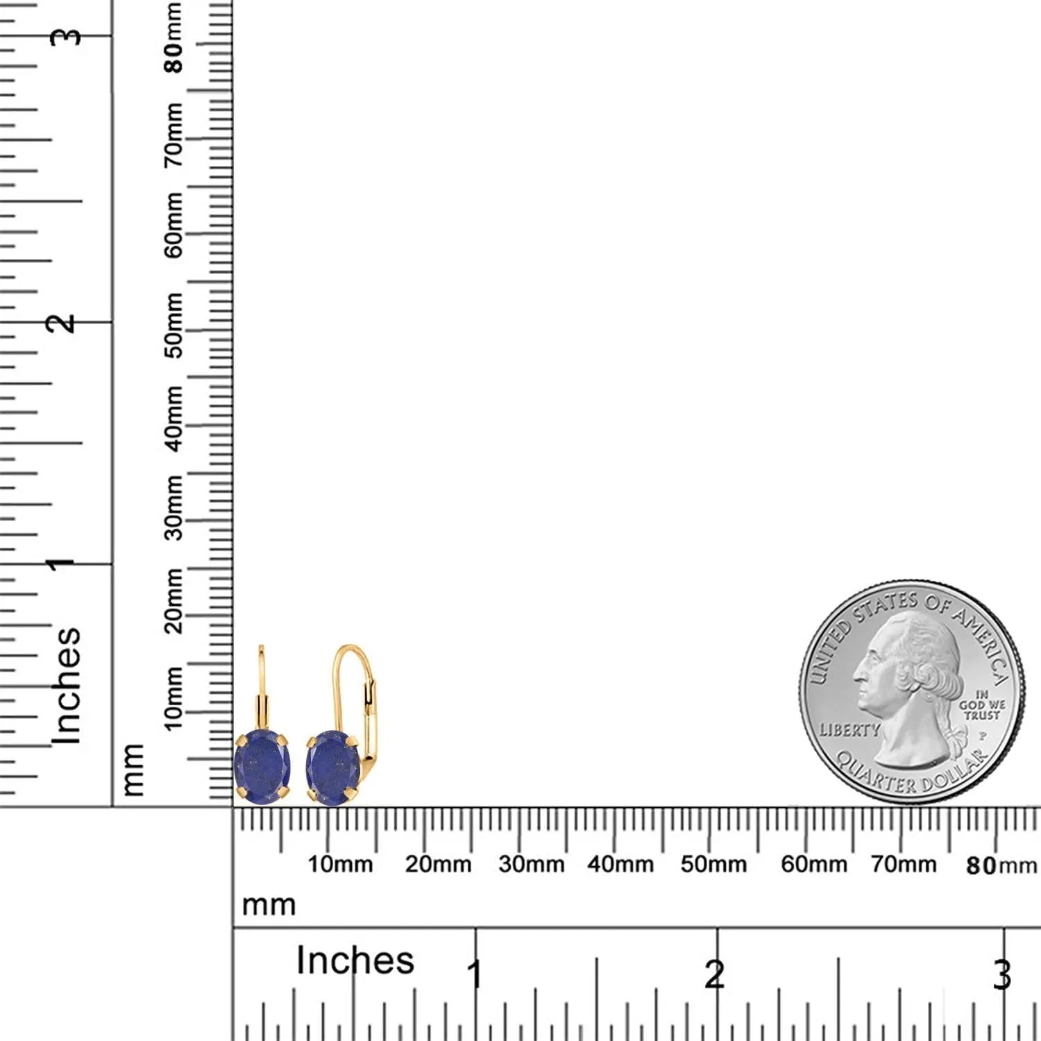 Gem Stone King 18K Yellow Gold Plated Silver Purple Amethyst Earrings for | 3.10 Cttw | Gemstone February Birthstone | Oval 8X6MM