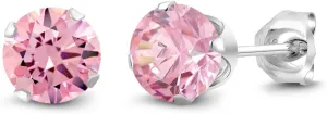 Gem Stone King 925 Sterling Silver Round 6MM Gemstone Birthstone Stud Earrings For Women Men