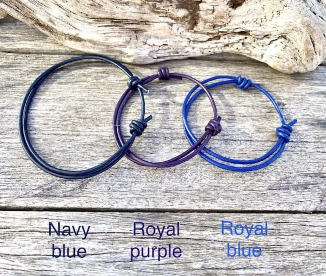 Genuine Leather Cord Bracelet, Adjustable, Men's Bracelet, Blue Bracelet, Red Cord Bracelet, Love, Friendship, Graduation, Family Bracelets, Kids Bracelet, Back to School Bracelet