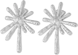 Geometric Sun Stud Earrings for Women Minimalist Stainless Steel Dangle Stud Earrings Sunburst Exaggerate Statement Stud Earrings Dainty Jewelry