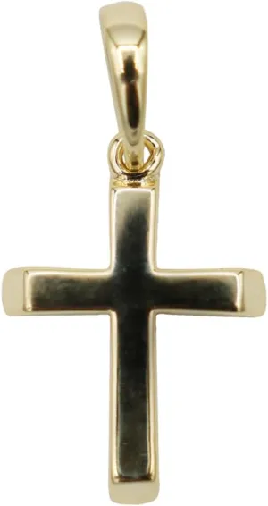 GLD Micro Simple Cross Pendant - Gold