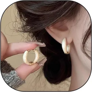 Gold Enamel Small Hoop Earrings for Women,Delicate Cute Colourful Round Huggie Earrings,Personalized Dripping Oil Hoop Earrings Charm Jewelry
