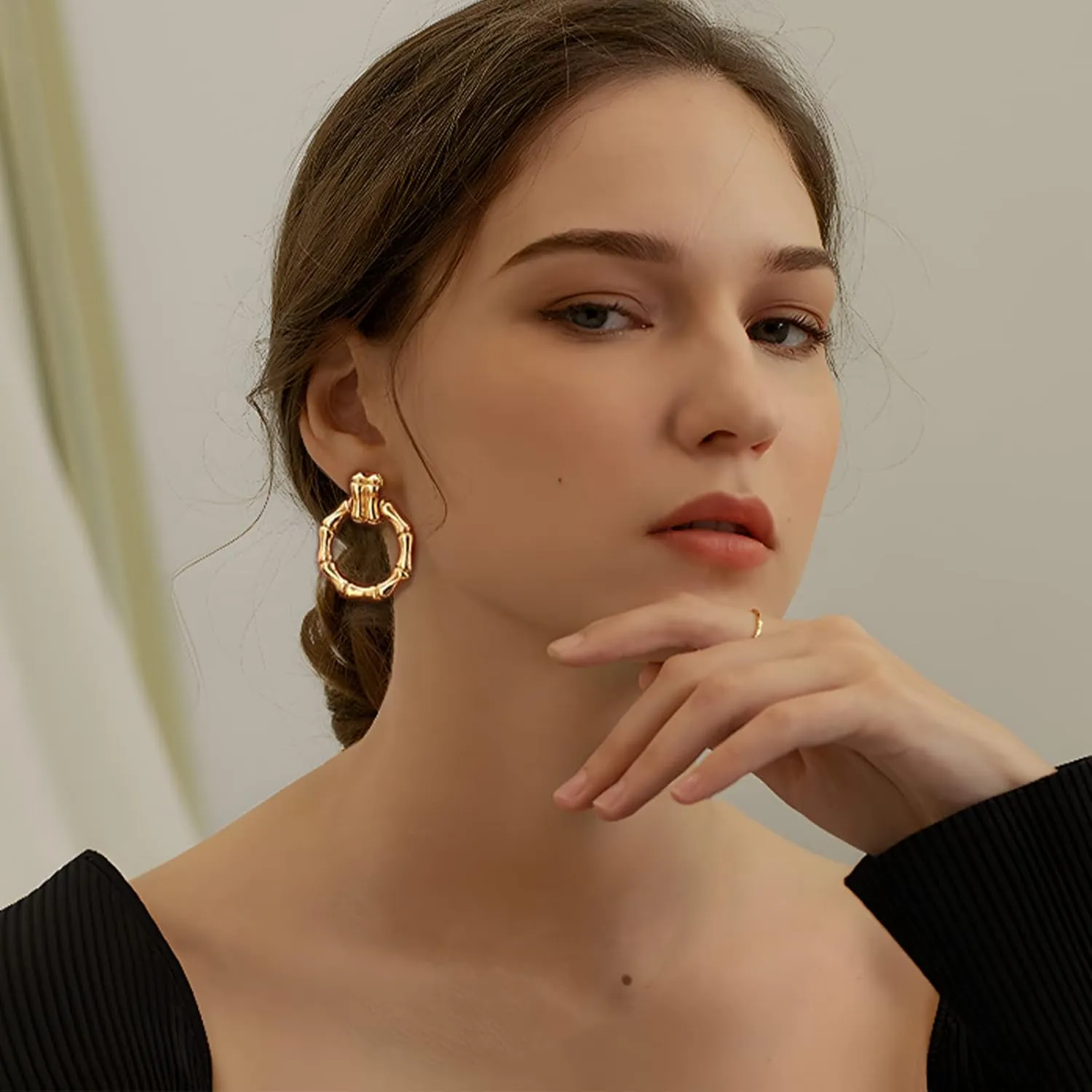 Gold Silver Hoop Dangle Earrings For Women Statement Retro Earrings Multiple Styles Jewelry for Birthday Party Jewelry