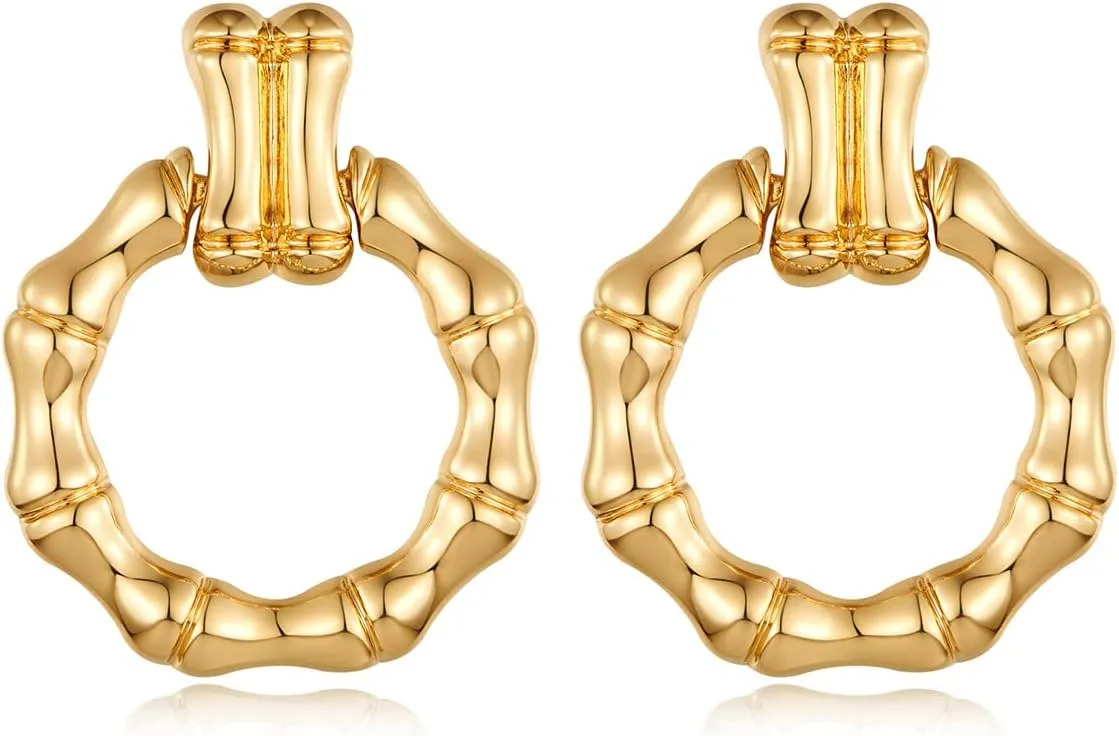 Gold Silver Hoop Dangle Earrings For Women Statement Retro Earrings Multiple Styles Jewelry for Birthday Party Jewelry