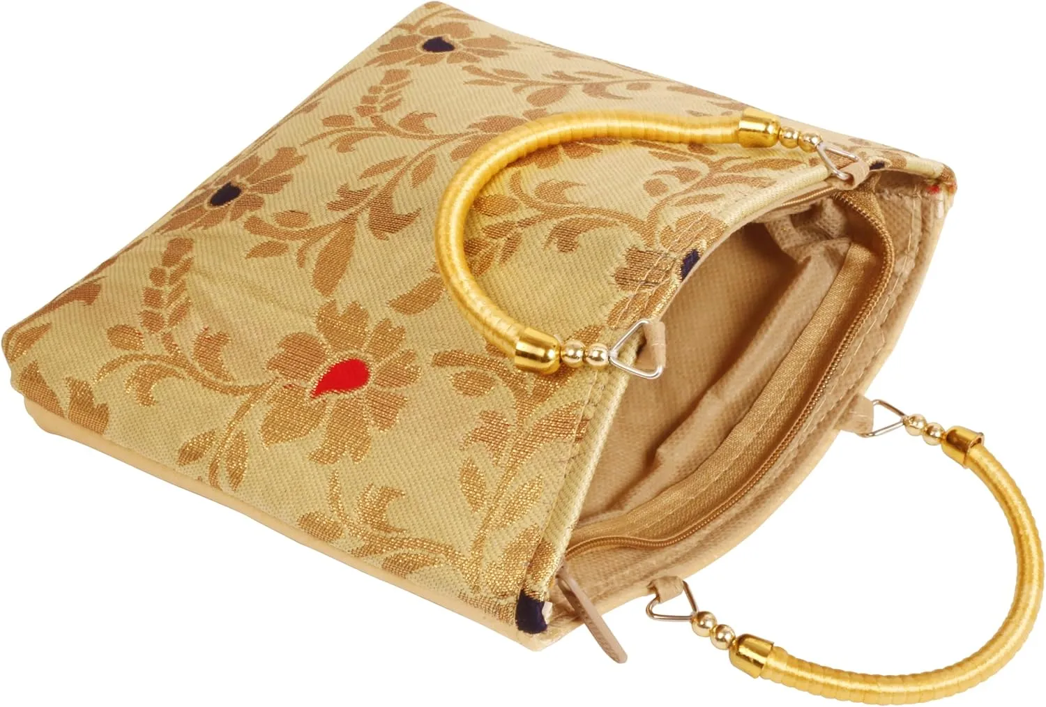 handcrafted embroidered/brocade/sequins evening purse handbag vintage party wedding gift for women.