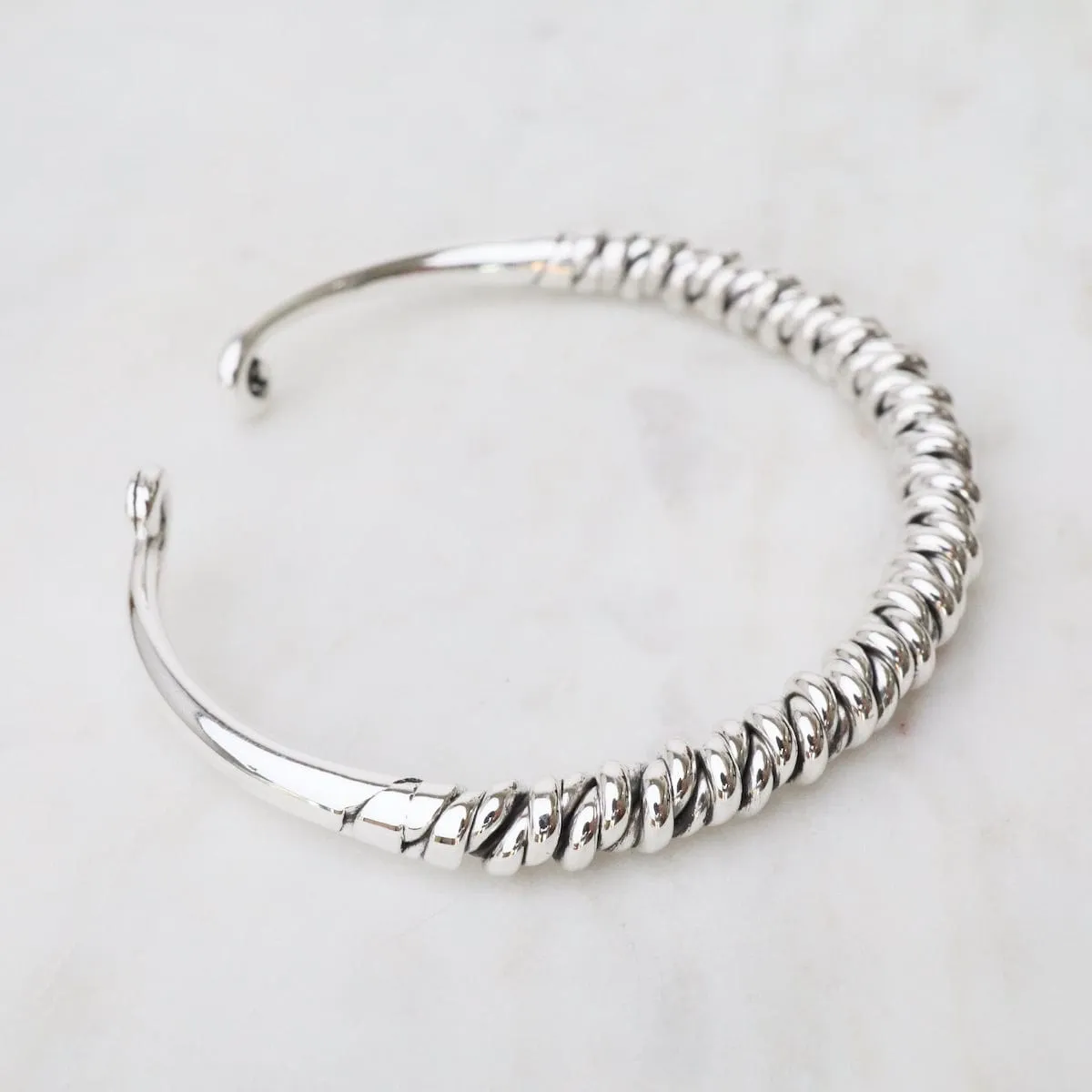 Heavy Wrapped Sterling Silver Cuff
