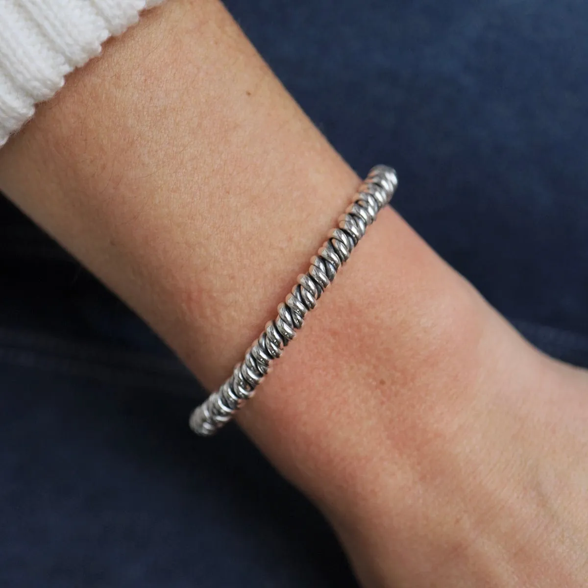 Heavy Wrapped Sterling Silver Cuff