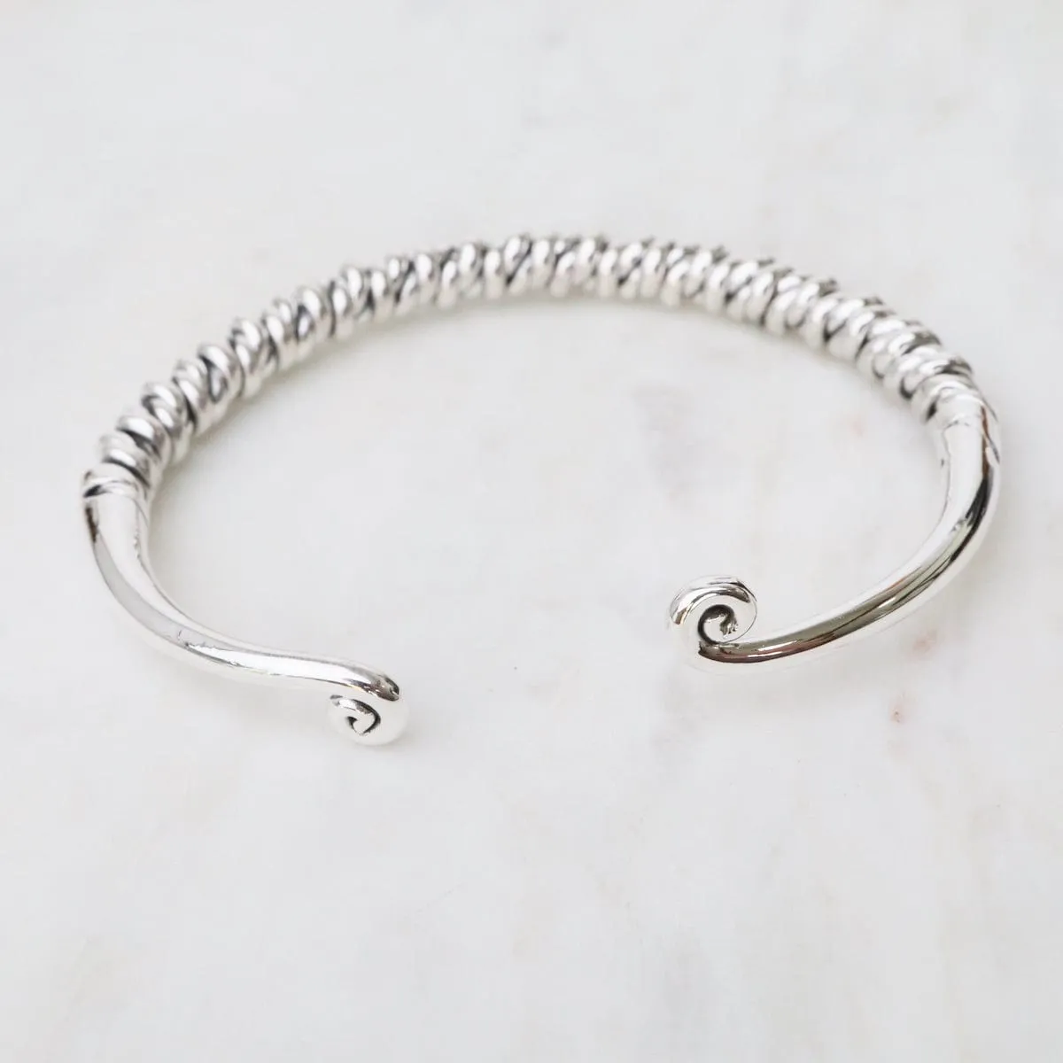 Heavy Wrapped Sterling Silver Cuff