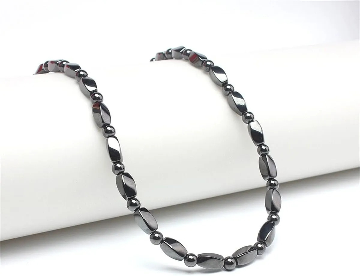 Hematite & Black Obsidian Necklace - Handmade Therapy & Healing Necklace for Women & Men