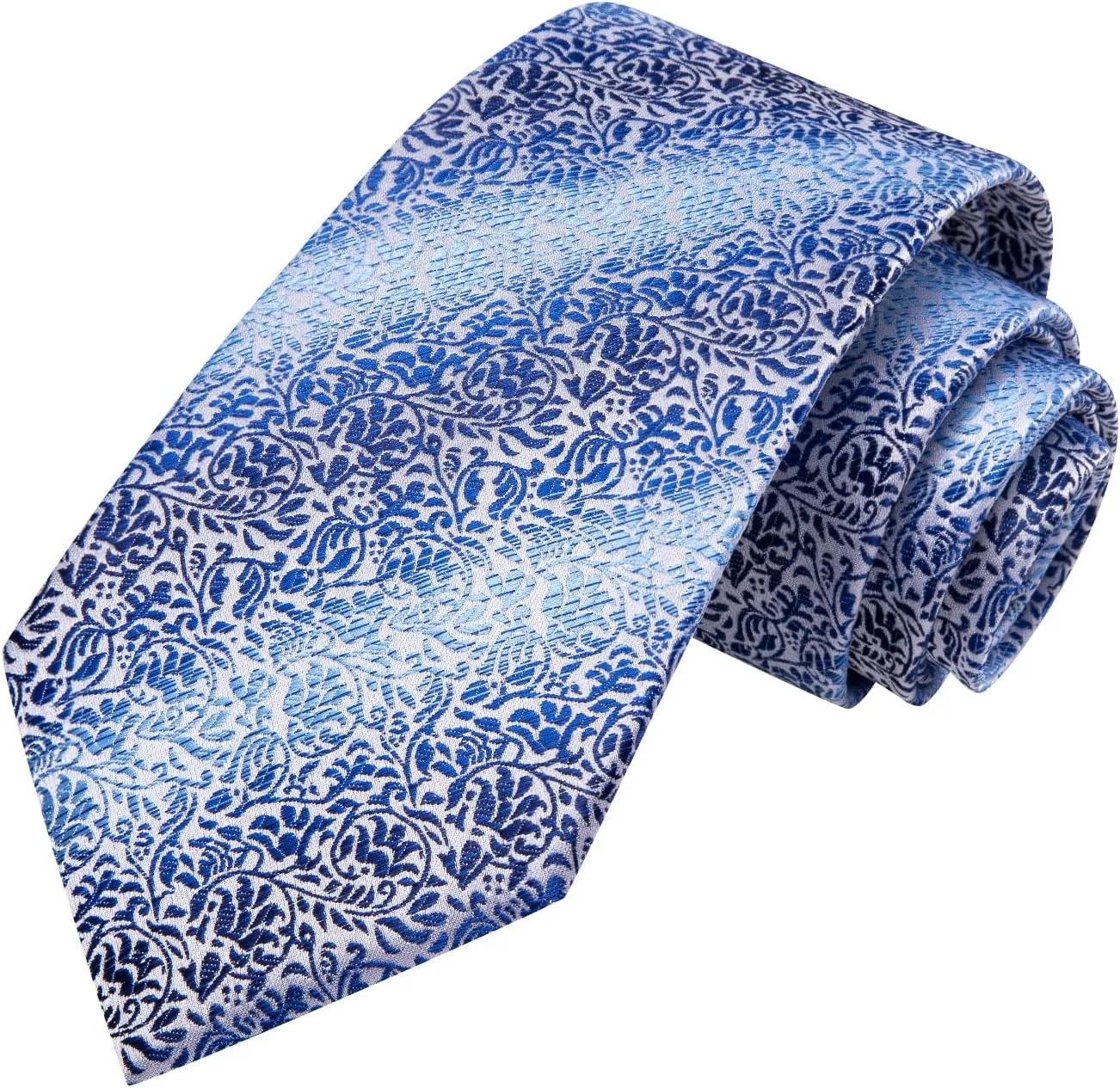 Hi-Tie Men's Tie Lapel Pin Set Pocket Square Cufflinks Formal Woven Silk Tie Sets Wedding Party