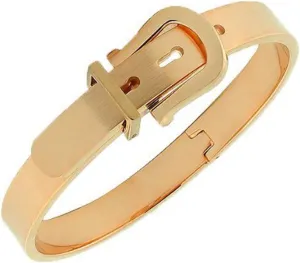 High Polished Stainless Steel Adjustable Belt Buckle Love Bracelets Bangle For Men/Women 6.5inch- 7.5inches Perimeter