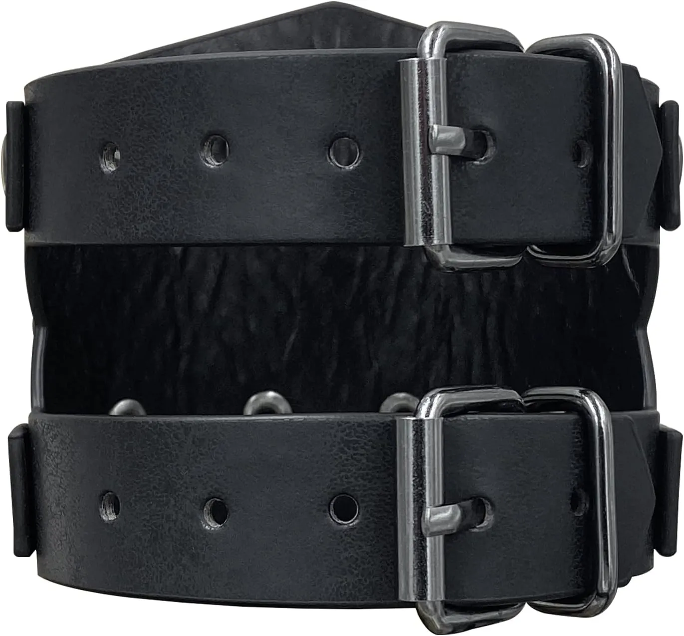 HiiFeuer Viking Runes Faux Leather Cuff Bracelet, Norse Retro Wristband, Nordic Buckle Fastening Cuff Bangle Bracelet