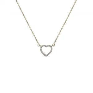 Hot Diamonds Ripple Yellow Gold Necklace GN023
