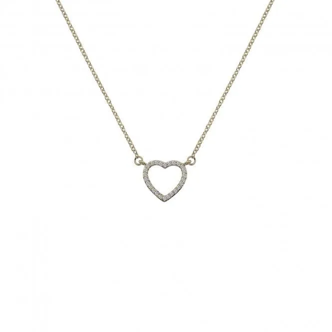 Hot Diamonds Ripple Yellow Gold Necklace GN023