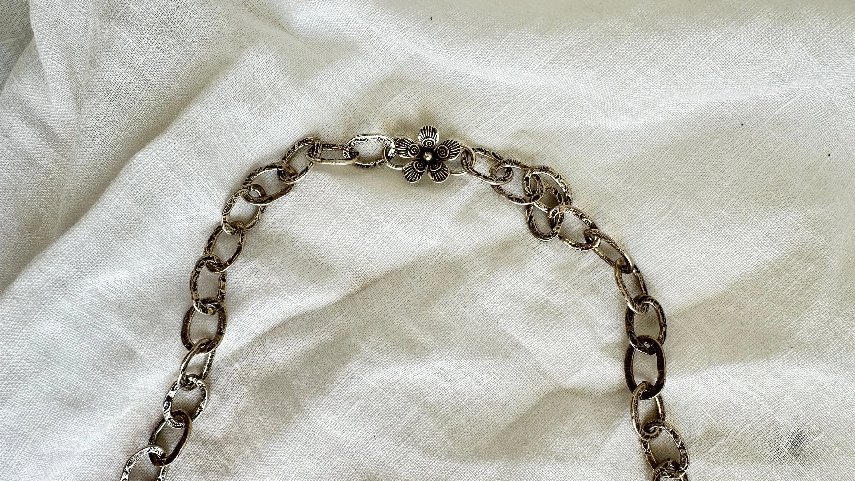 Huge Amethyst Pendant Necklace. Chunky Silver Chain. Sterling Silver. 2241