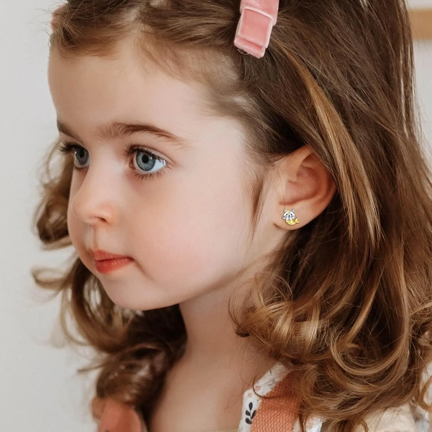Hypoallergenic 925 Sterling Silver Animals Stud Earrings-Dinosaur Lion Squirrel Giraffe Unicorn Otter Cat Pig Panda Axolotl Bunny Penguin Earrings for Young Ones