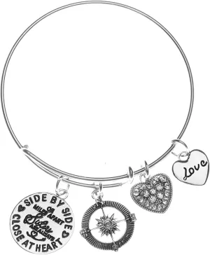 Infinity Collection Sister Gifts from Sister, Silver Bracelet for Sisters, Big Sister Little Sister Gift, Birthday Jewelry Friendship Gifts, Maid of Honor Gifts From the Bride - Sisters Jewelry