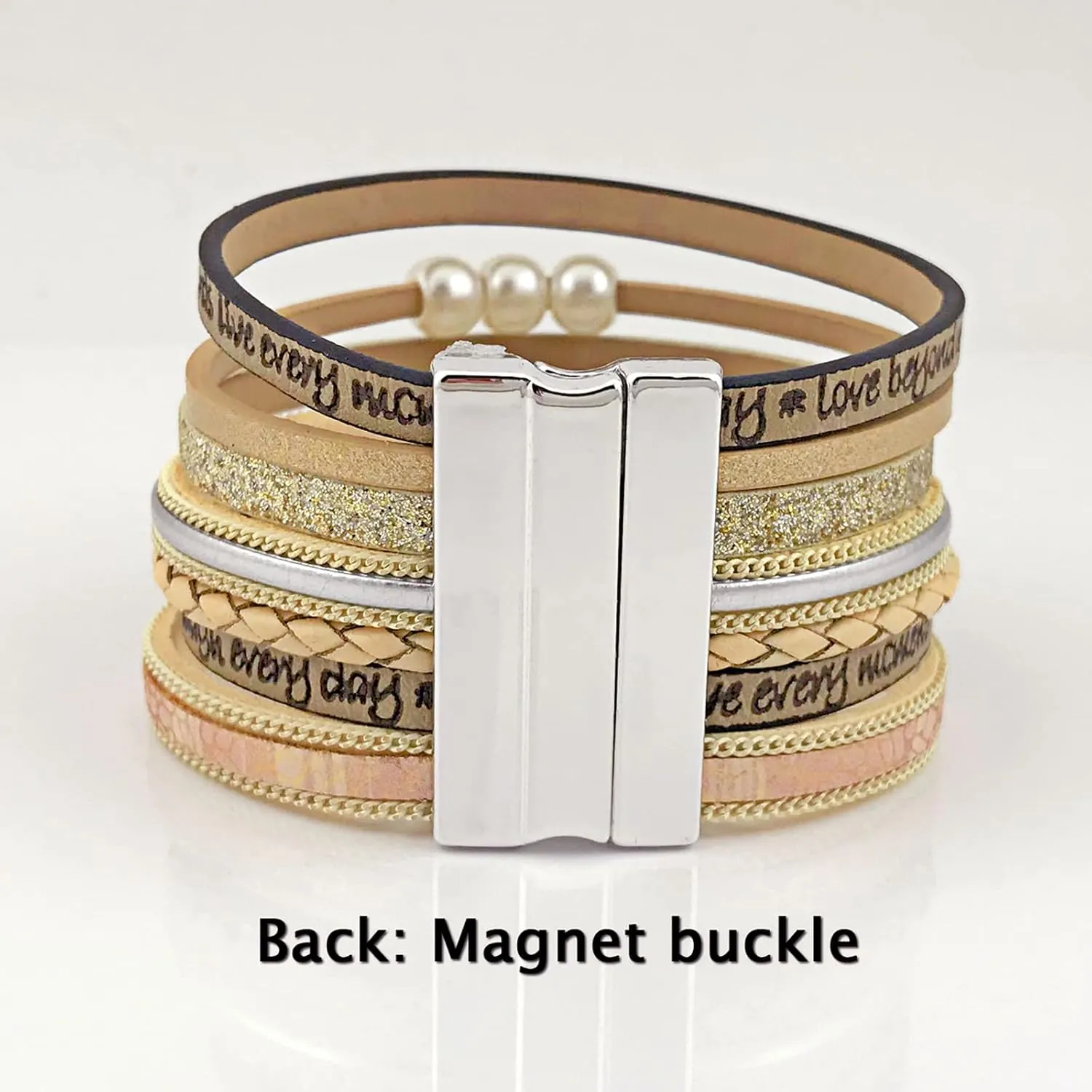 Inspirational Tree of Life Leather Bracelets for Women Boho Jewelry Gifts for Women Wristbands Cuff Bracelet