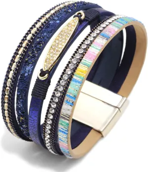 Inspirational Tree of Life Leather Bracelets for Women Boho Jewelry Gifts for Women Wristbands Cuff Bracelet