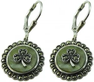 JC Walsh & Sons Connemara Marble Dro Dangle Style Silver Earrings Women Accessories Birthday Gift