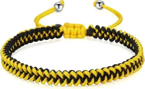 JENDEAR SHINE Braided Bracelet Ladies Men, Adjustable Rope Bracelet, Birthday Friendship Couple Gifts Handmade Jewelry