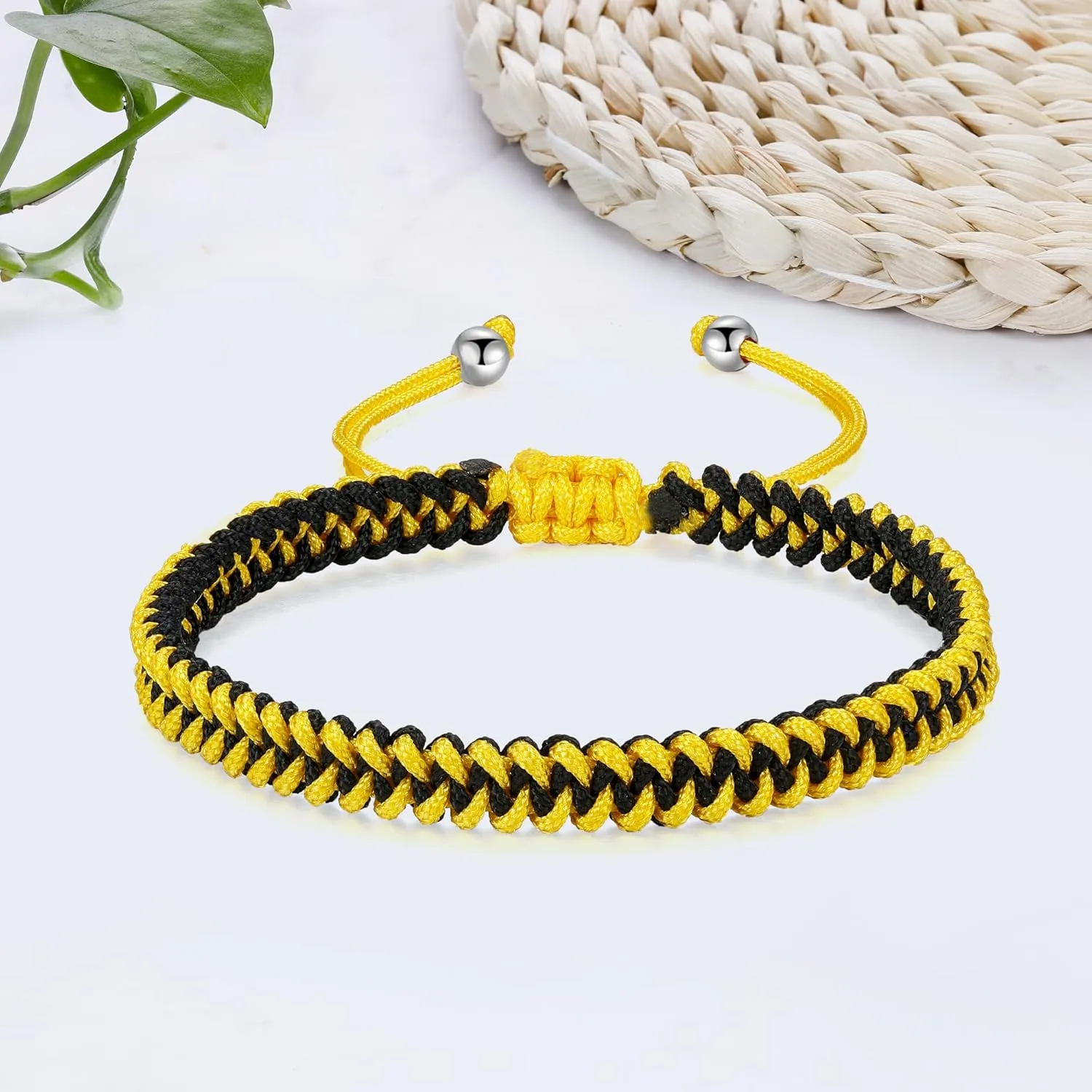 JENDEAR SHINE Braided Bracelet Ladies Men, Adjustable Rope Bracelet, Birthday Friendship Couple Gifts Handmade Jewelry