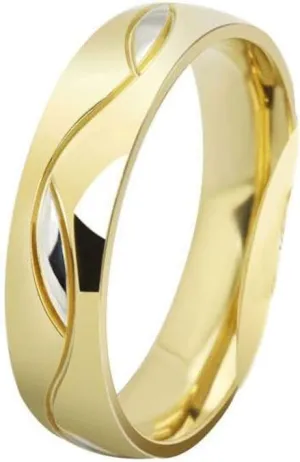 Jeulia Titanium Stainless Steel Couple Ring Set Custom Engraved Wedding Band Rings Domed Personalized Name Rings Engagement Promise Band for Men Women