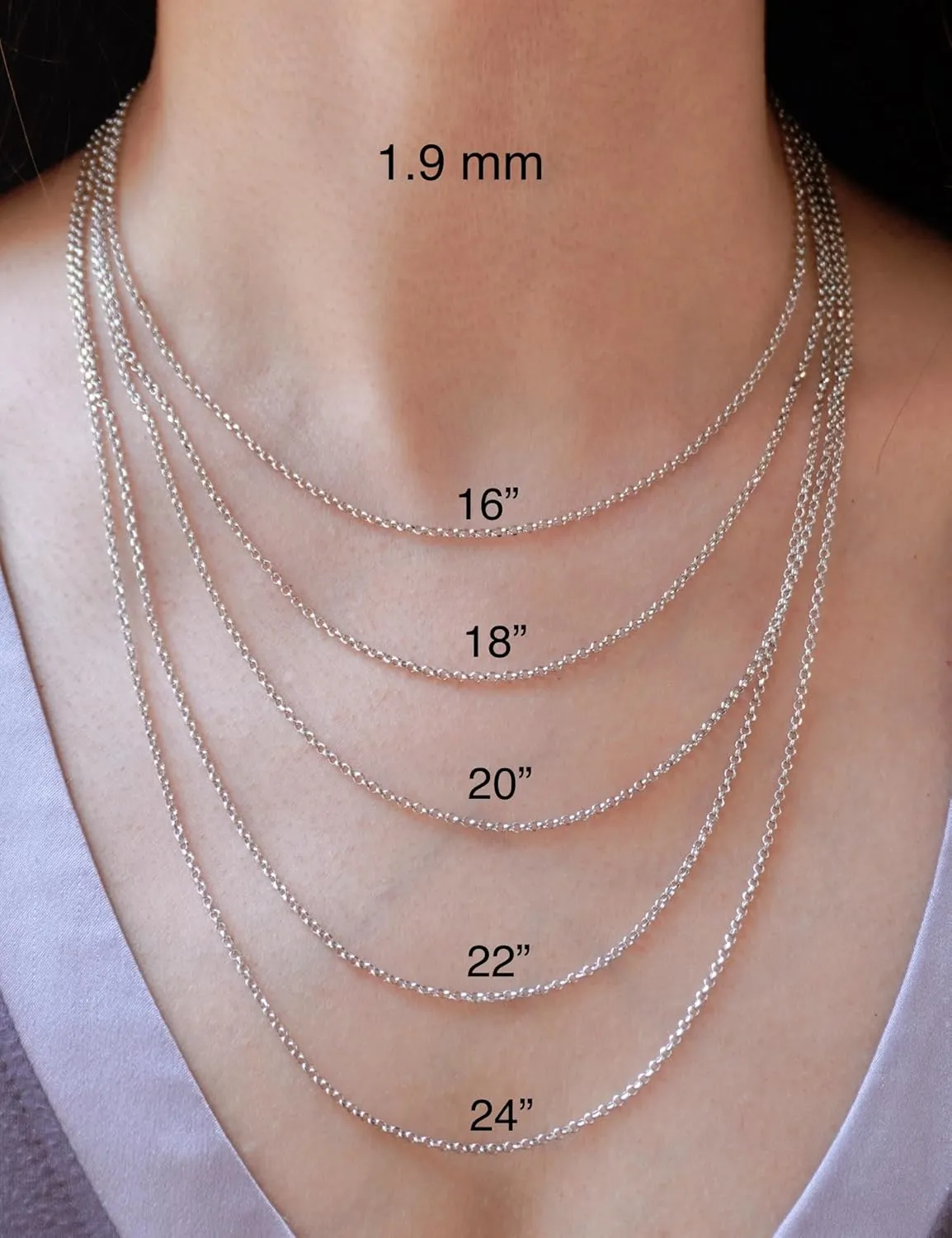 JEWELHEART 14K Yellow Real Gold Rolo Chain 1.9mm 2.5mm 2.8mm 3.75mm 4.2mm 5.2mm Diamond Cut Trendy Round Link Chain Pendant Necklace For Women with Lobster Clasp 16" 18" 20" 22" 24"