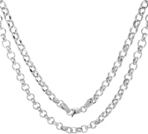 JEWELHEART 14K Yellow Real Gold Rolo Chain 1.9mm 2.5mm 2.8mm 3.75mm 4.2mm 5.2mm Diamond Cut Trendy Round Link Chain Pendant Necklace For Women with Lobster Clasp 16" 18" 20" 22" 24"