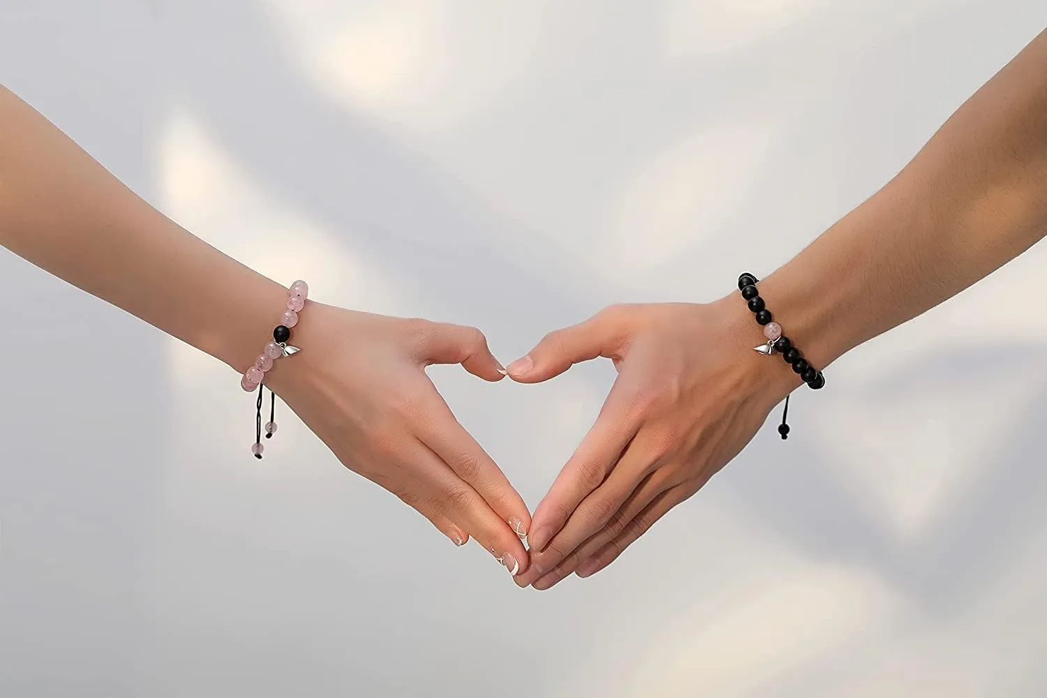 JoycuFF Matching Bracelet for Couples Friendship Birthday Christmas Anniversary Valentine's Day Gifts for Women Men Boyfriend Girlfriend Husband Wife Bead Bracelets