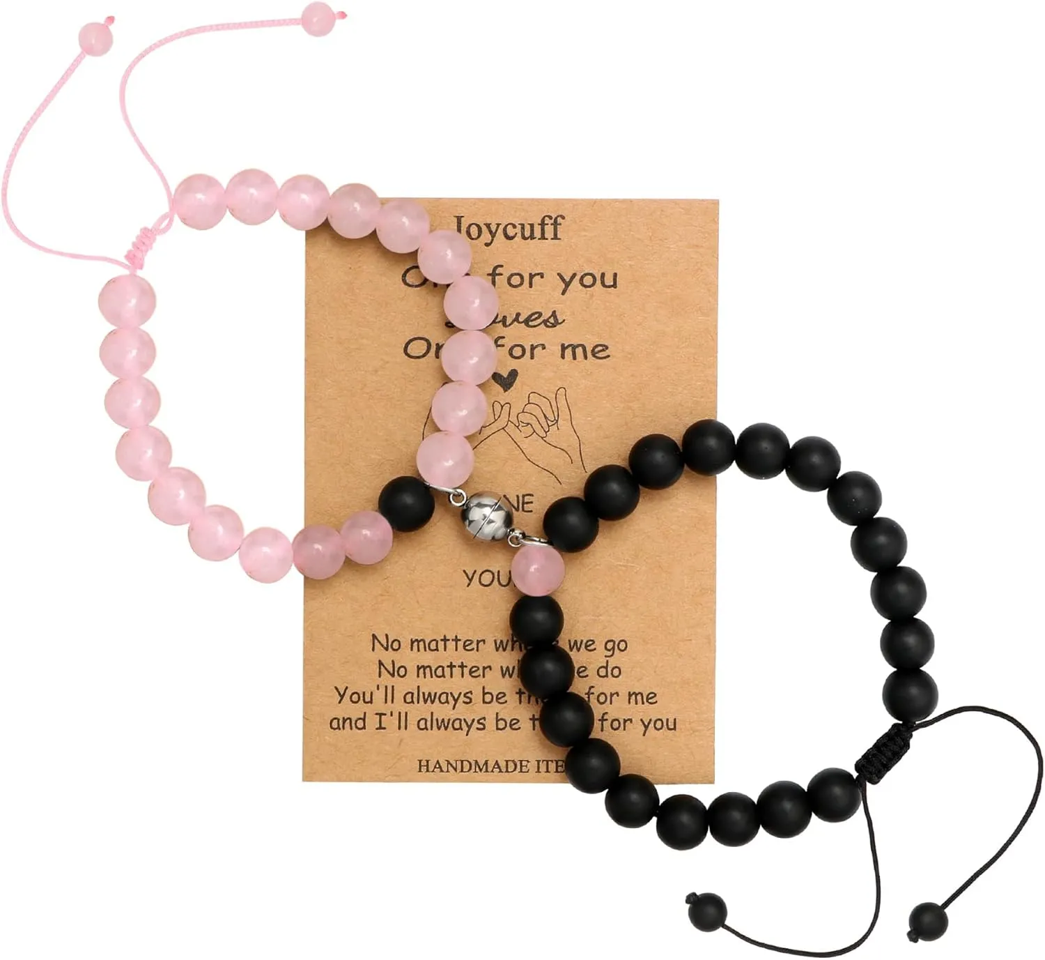 JoycuFF Matching Bracelet for Couples Friendship Birthday Christmas Anniversary Valentine's Day Gifts for Women Men Boyfriend Girlfriend Husband Wife Bead Bracelets