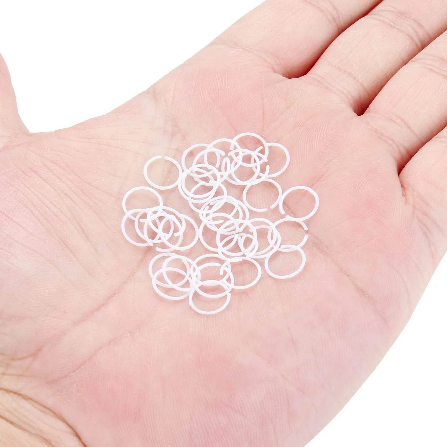 Kridzisw 22G Clear Plastic Nose Rings Hoop Piercing Retainer for Surgery Acrylic Flexible Hypoallergenic Tragus Cartilage Helix Daith Rook Earrings Hoops for Work Sport Women Men 8mm 5/16 inch
