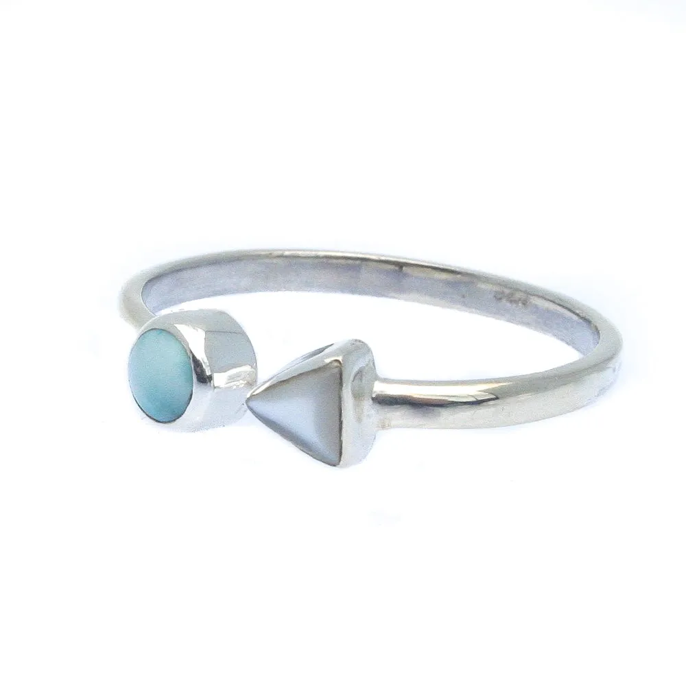 Larimar Arrow Ring